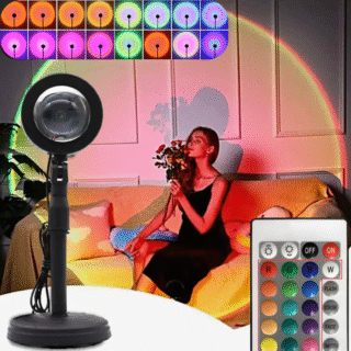 Sunset Projection Lamp with Multi-Color RGB