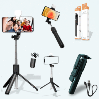 R1s Bluetooth Selfie Stick with Wireless Remote & Tripod Stand