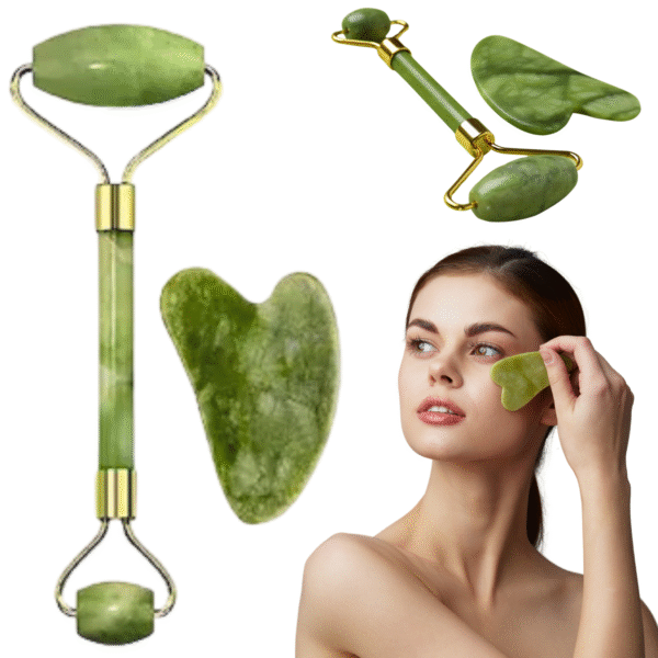 3-in-1 Facial Stone Massage Roller Set for Glowing Skin