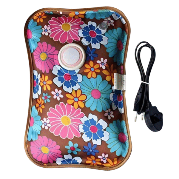 Electric Hot Water Bag with Auto Power Cut-Off – 1L Heating Pad for Pain Relief (Multicolor)