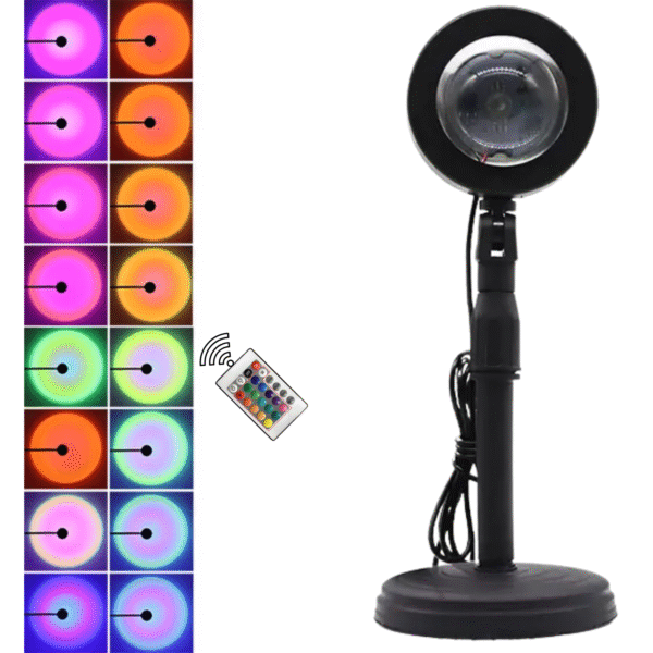 Sunset Projection Lamp with Multi-Color RGB - Image 2