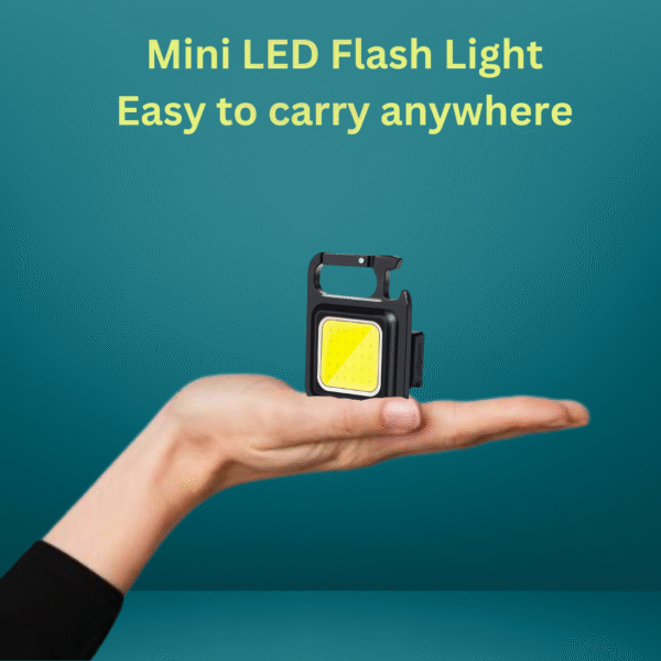 Rechargeable LED Light Keychain with Bottle Opener – Multi-Function Tool - Image 3