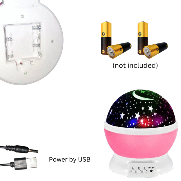 360° Rotating Star Master Galaxy Projector Lamp - Image 4