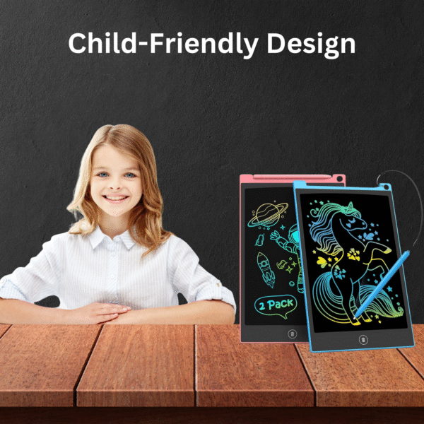 12 Inch LCD Writing Pad | Digital Reusable Drawing & Writing Tablet for Kids - Image 2