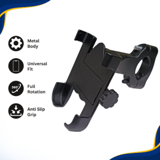 Universal Bike Mobile Holder – Strong, Adjustable & 360° Rotatable