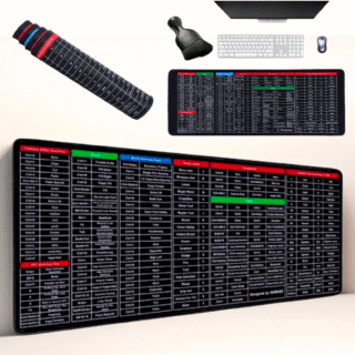 SmartKey Office Shortcut Keyboard and Mouse Pad